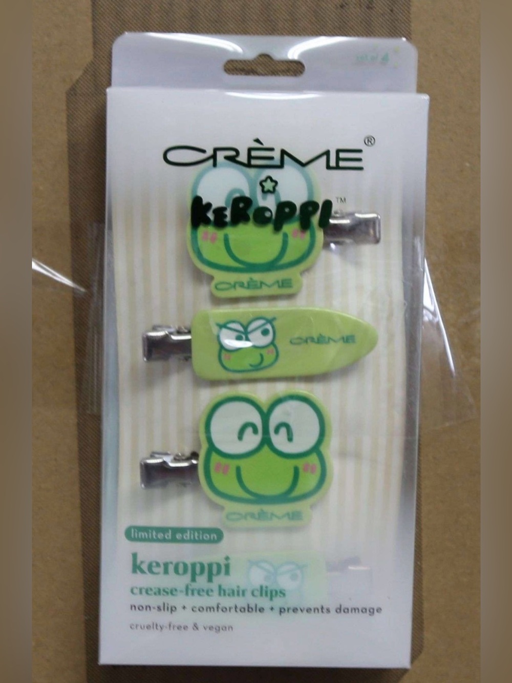 Reseller Bundle – 24 Sets Crème x Keroppi Crease-Free Hair Clips(96 Clips Total)